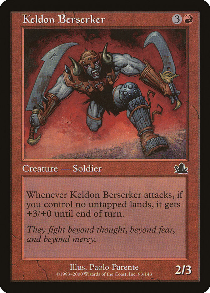 Keldoniano Enfurecido / Keldon Berserker - Magic: The Gathering - MoxLand