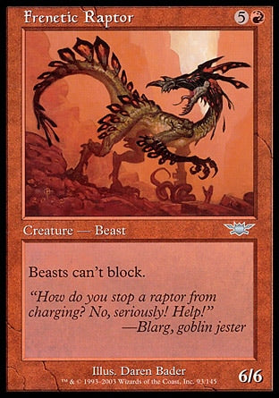 Raptor Frenético / Frenetic Raptor - Magic: The Gathering - MoxLand