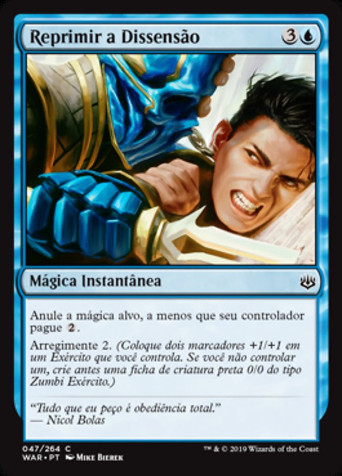 Reprimir a Dissensão / Crush Dissent - Magic: The Gathering - MoxLand