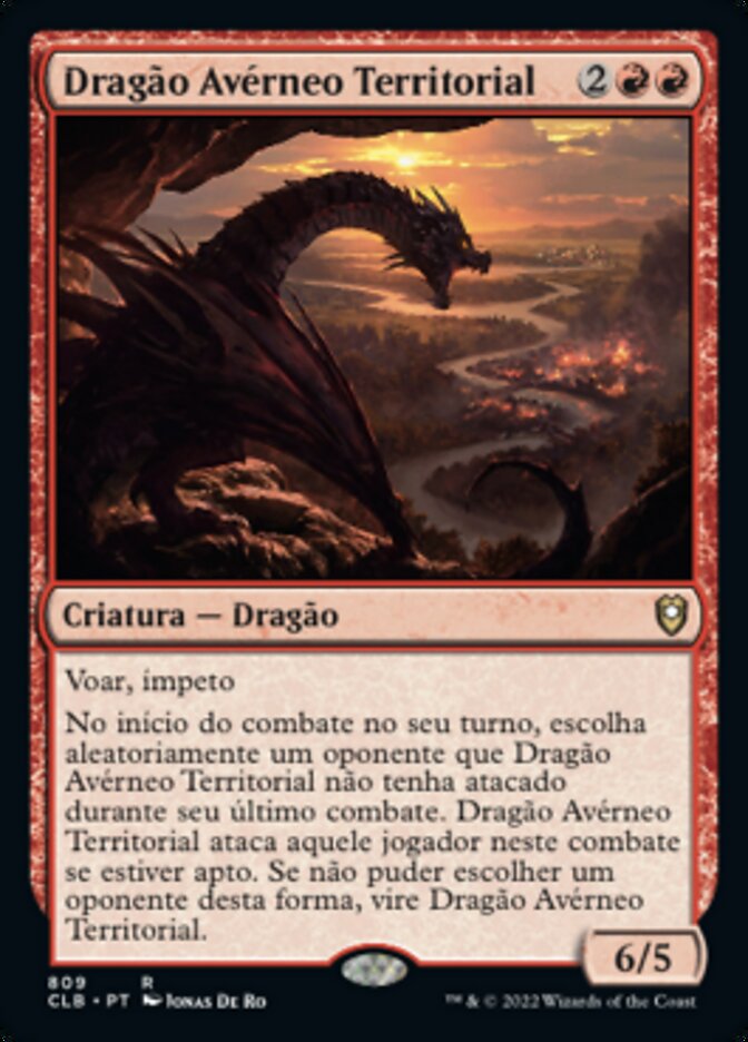 Dragão Avérneo Territorial / Territorial Hellkite - Magic: The Gathering - MoxLand