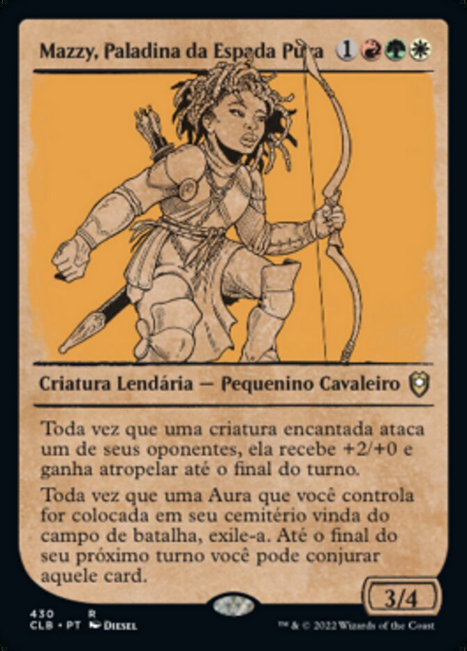 Mazzy, Paladina da Espada Pura / Mazzy, Truesword Paladin - Magic: The Gathering - MoxLand