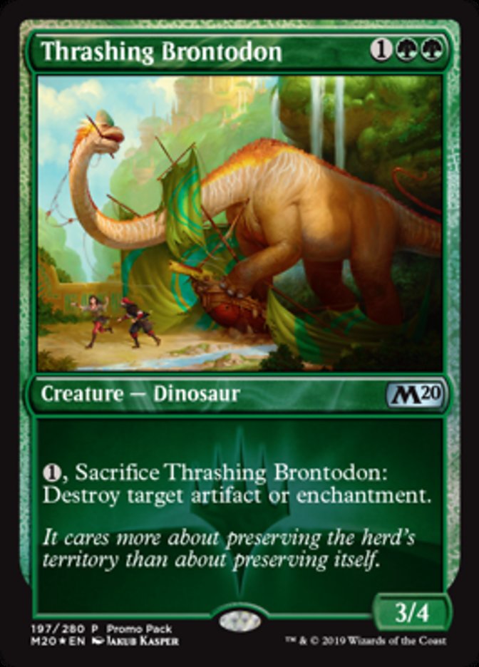 Brontodonte Destruidor / Thrashing Brontodon - Magic: The Gathering - MoxLand