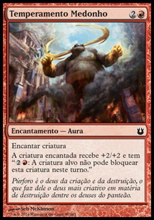 Temperamento Medonho / Fearsome Temper - Magic: The Gathering - MoxLand