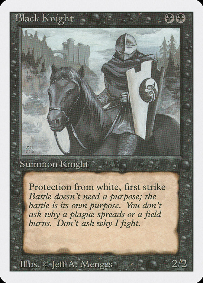 Cavaleiro Negro / Black Knight - Magic: The Gathering - MoxLand