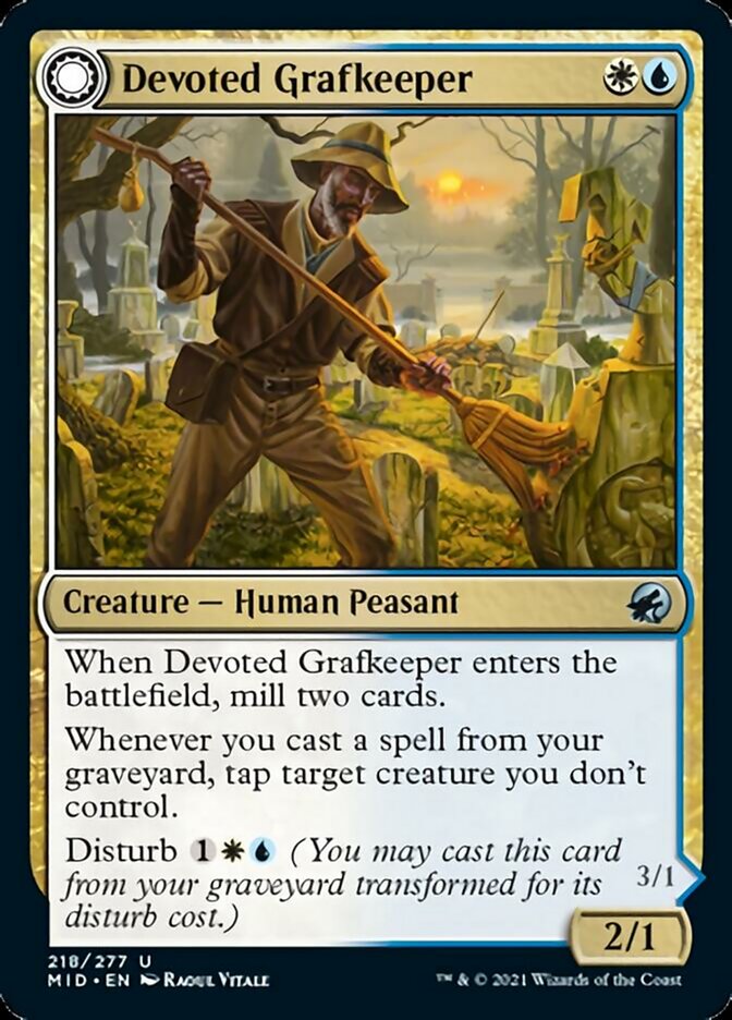 Zelador de Cemitério Devotado / Devoted Grafkeeper - Magic: The Gathering - MoxLand