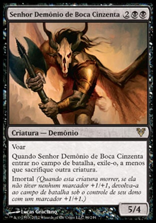 Senhor Demônio de Boca Cinzenta / Demonlord of Ashmouth - Magic: The Gathering - MoxLand