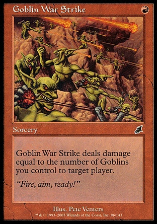 Investida Goblin / Goblin War Strike - Magic: The Gathering - MoxLand