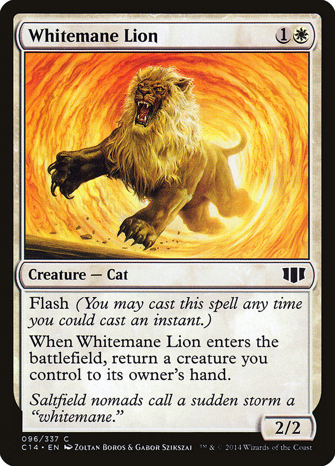 Leão de Juba Branca / Whitemane Lion - Magic: The Gathering - MoxLand