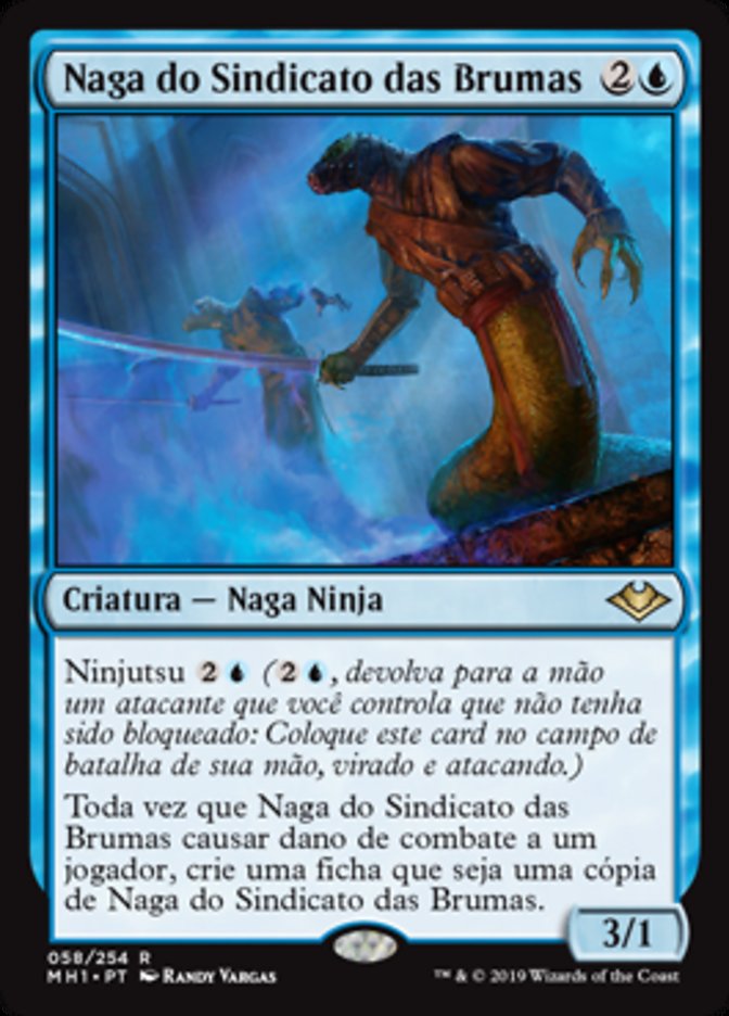 Naga do Sindicato das Brumas / Mist-Syndicate Naga - Magic: The Gathering - MoxLand