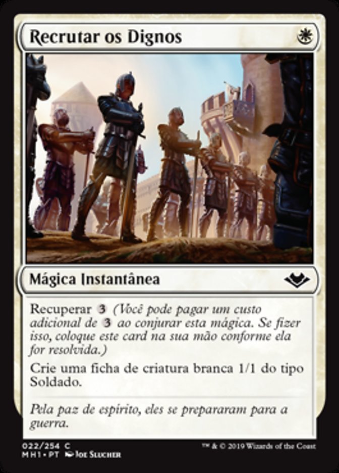 Recrutar os Dignos / Recruit the Worthy - Magic: The Gathering - MoxLand
