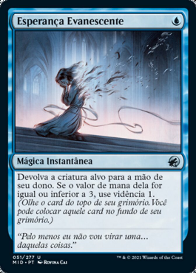 Esperança Evanescente / Fading Hope - Magic: The Gathering - MoxLand