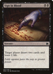 Assinar com Sangue / Sign in Blood - Magic: The Gathering - MoxLand