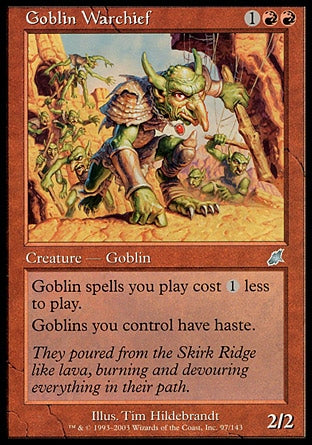 Comandante de Guerra Goblin / Goblin Warchief - Magic: The Gathering - MoxLand