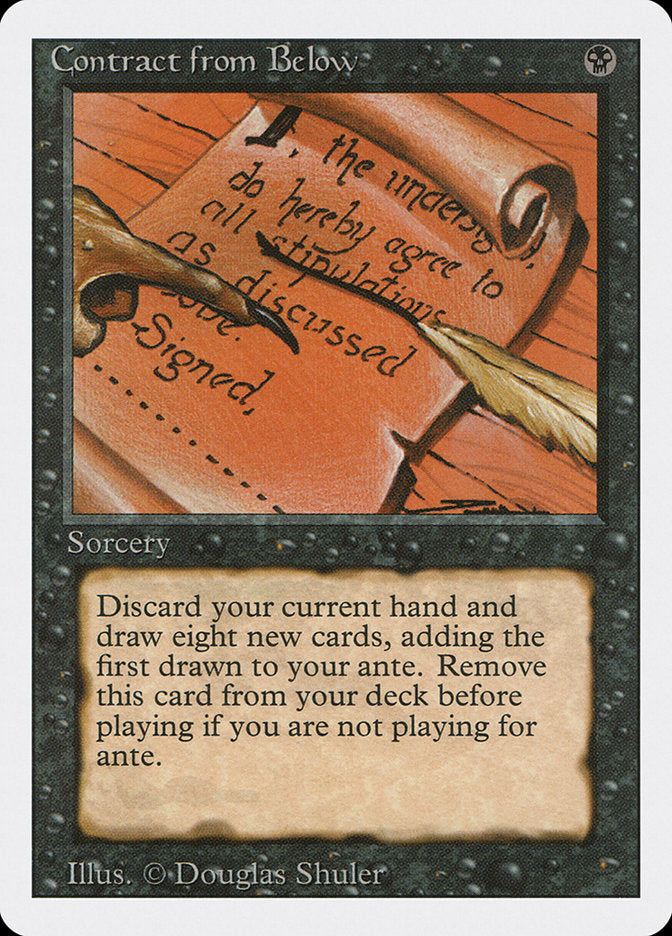 Contract from Below / Contract from Below - Magic: The Gathering - MoxLand