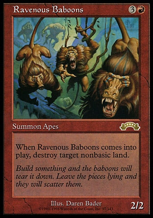 Babuínos Vorazes / Ravenous Baboons - Magic: The Gathering - MoxLand