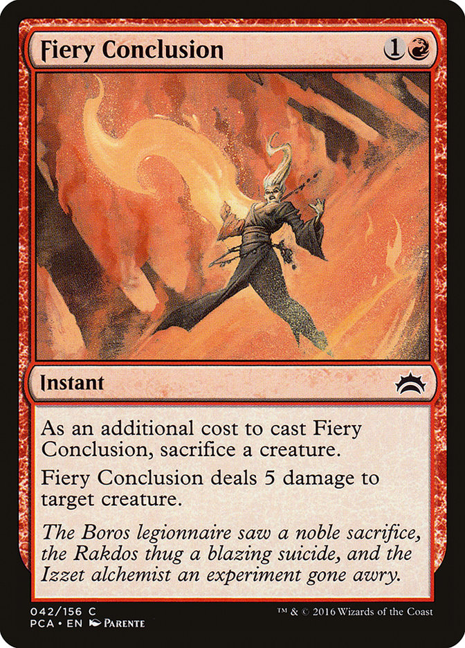 Conclusão Flamejante / Fiery Conclusion - Magic: The Gathering - MoxLand