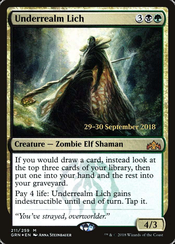 Lich do Reino Subterrâneo / Underrealm Lich - Magic: The Gathering - MoxLand