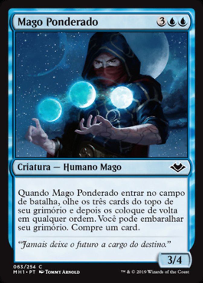 Mago Ponderado / Pondering Mage - Magic: The Gathering - MoxLand