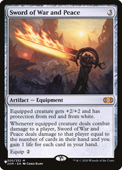 Espada de Guerra e Paz / Sword of War and Peace - Magic: The Gathering - MoxLand