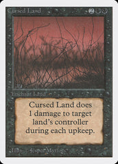 Terreno Amaldiçoado / Cursed Land - Magic: The Gathering - MoxLand