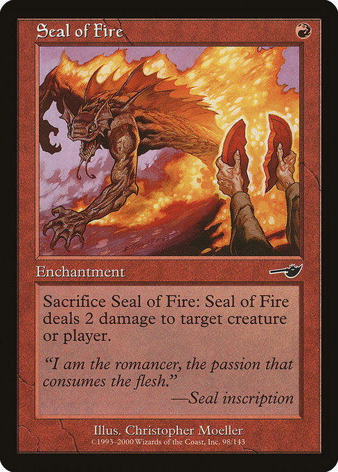 Selo do Fogo / Seal of Fire - Magic: The Gathering - MoxLand