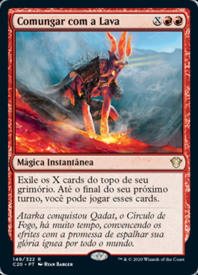 Comungar com a Lava / Commune with Lava - Magic: The Gathering - MoxLand