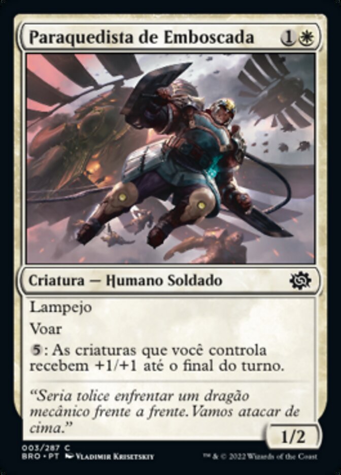 Paraquedista de Emboscada / Ambush Paratrooper - Magic: The Gathering - MoxLand