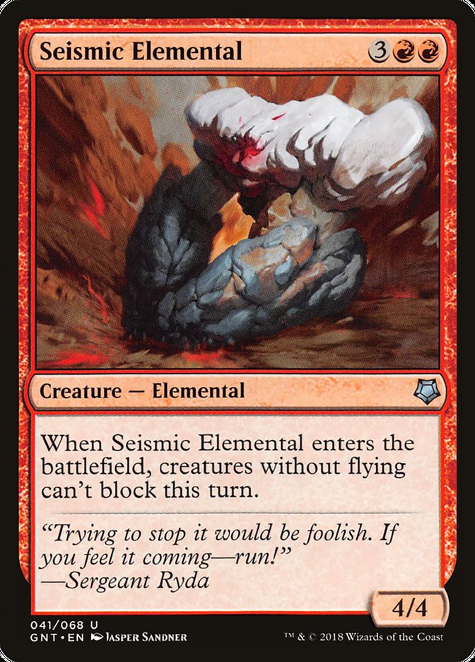 Elemental Sísmico / Seismic Elemental - Magic: The Gathering - MoxLand