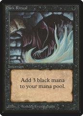 Ritual Sombrio / Dark Ritual - Magic: The Gathering - MoxLand