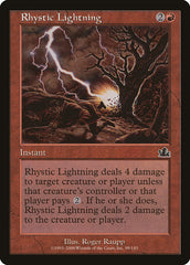 Relâmpago Rístico / Rhystic Lightning - Magic: The Gathering - MoxLand