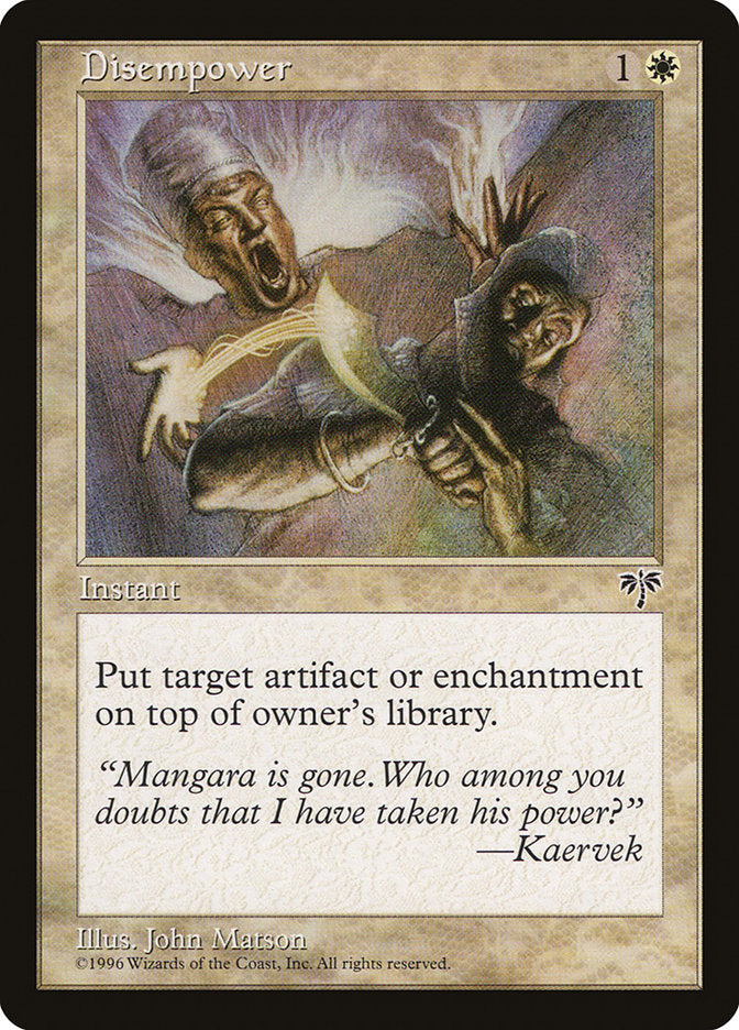 Desenergizar / Disempower - Magic: The Gathering - MoxLand