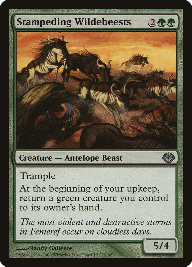 Estouro de Gnus / Stampeding Wildebeests - Magic: The Gathering - MoxLand