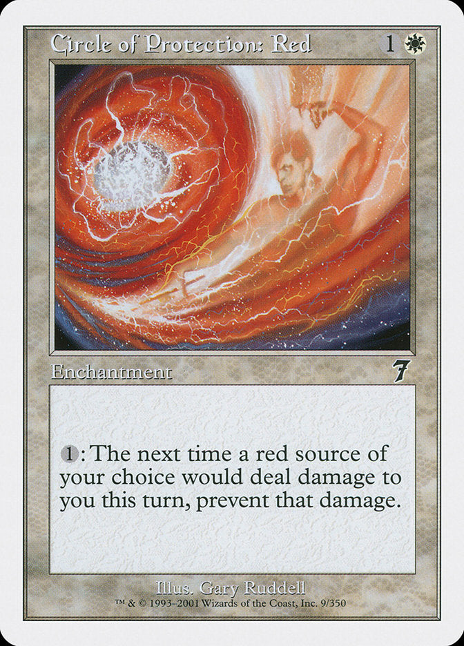 Círculo de Proteção: Vermelho / Circle of Protection: Red - Magic: The Gathering - MoxLand