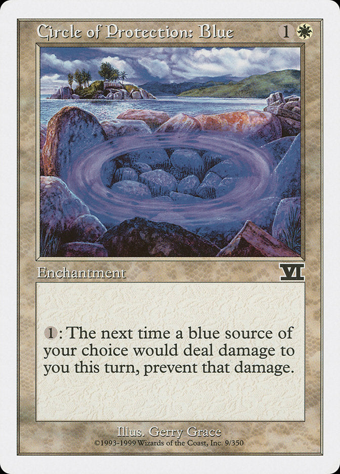 Círculo de Proteção: Azul / Circle of Protection: Blue - Magic: The Gathering - MoxLand
