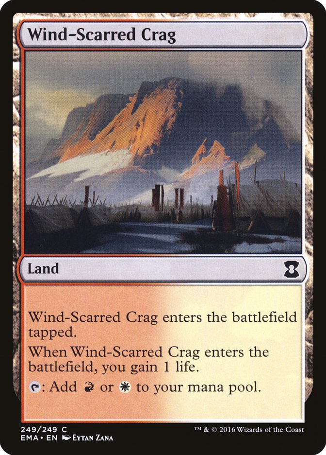 Penhasco Marcado pelo Vento / Wind-Scarred Crag - Magic: The Gathering - MoxLand