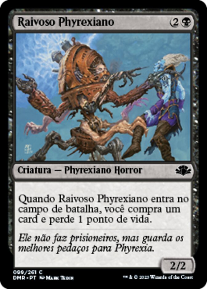 Raivoso Phyrexiano / Phyrexian Rager - Magic: The Gathering - MoxLand