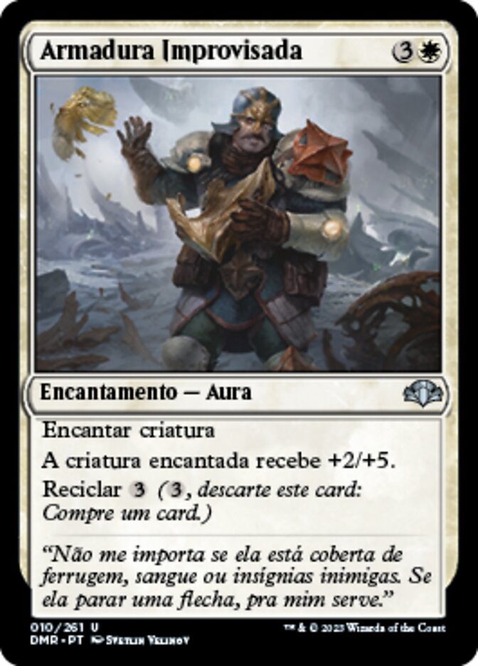 Armadura Improvisada / Improvised Armor - Magic: The Gathering - MoxLand