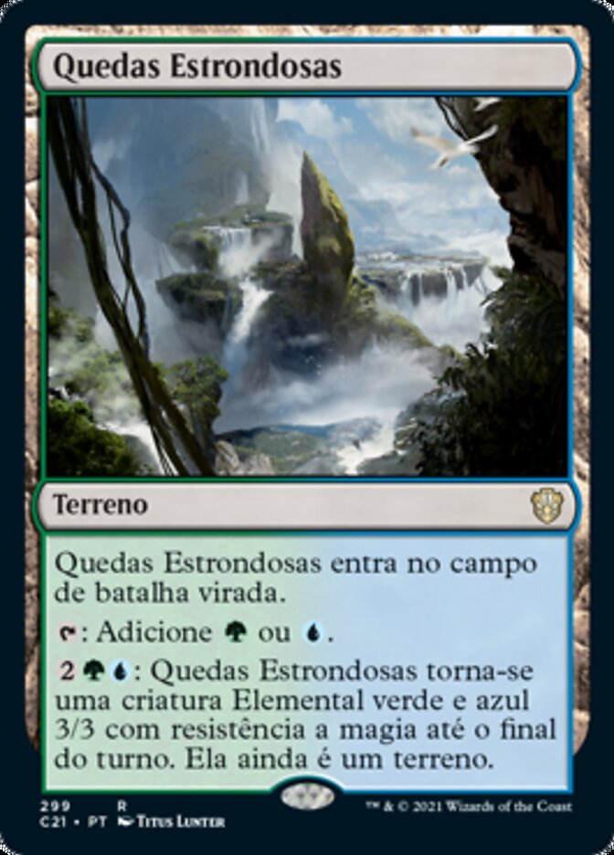 Quedas Estrondosas / Lumbering Falls - Magic: The Gathering - MoxLand