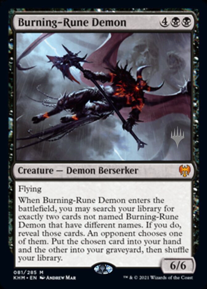 Demônio da Runa Ardente / Burning-Rune Demon - Magic: The Gathering - MoxLand