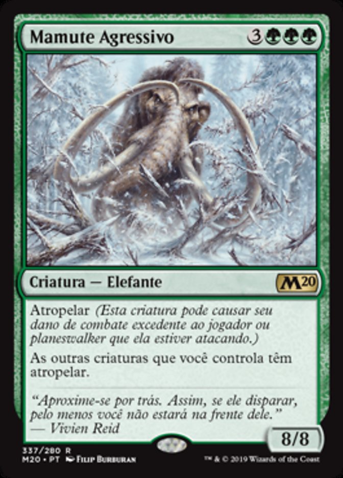 Mamute Agressivo / Aggressive Mammoth - Magic: The Gathering - MoxLand