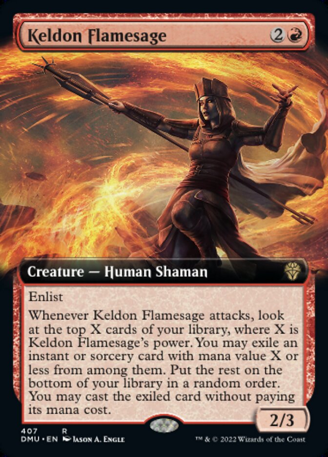 Flamissábia Keldoniana / Keldon Flamesage - Magic: The Gathering - MoxLand