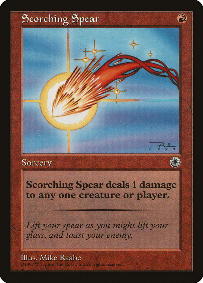 Scorching Spear / Scorching Spear - Magic: The Gathering - MoxLand