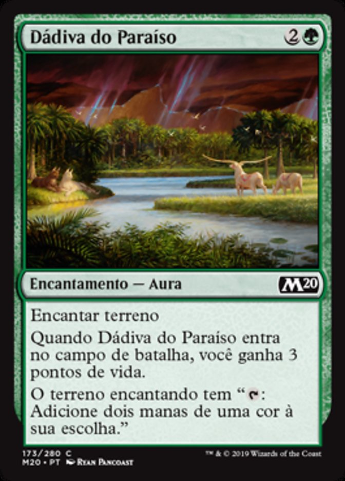 Dádiva do Paraíso / Gift of Paradise - Magic: The Gathering - MoxLand