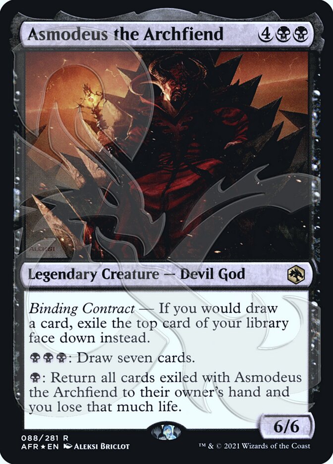 Asmodeus, o Arquidemônio / Asmodeus the Archfiend - Magic: The Gathering - MoxLand