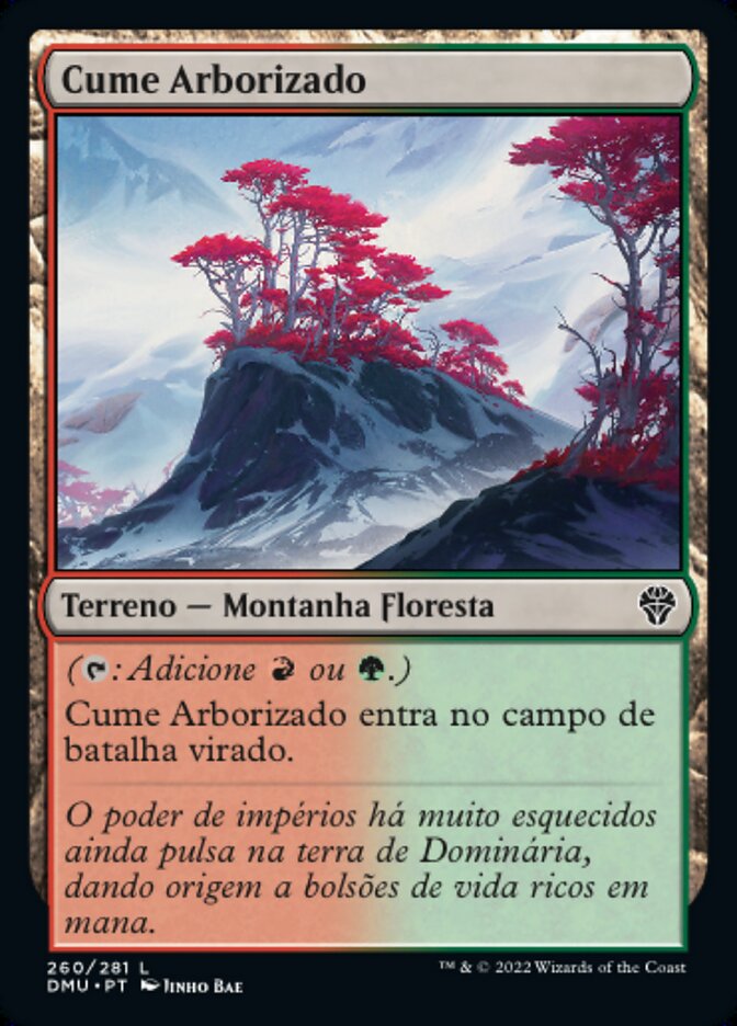 Cume Arborizado / Wooded Ridgeline - Magic: The Gathering - MoxLand