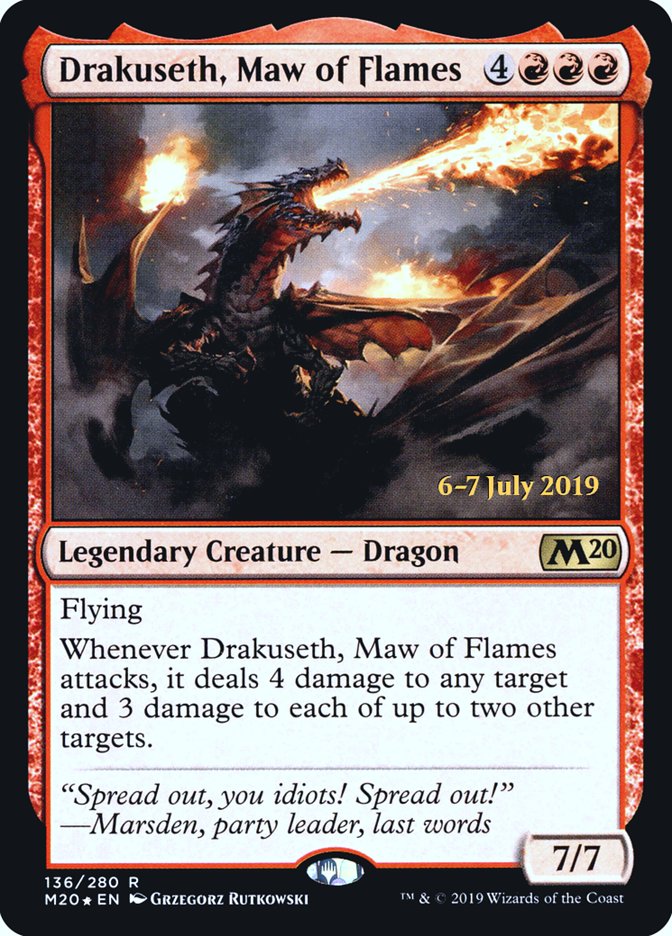 Drakuseth, Gorja das Chamas / Drakuseth, Maw of Flames - Magic: The Gathering - MoxLand