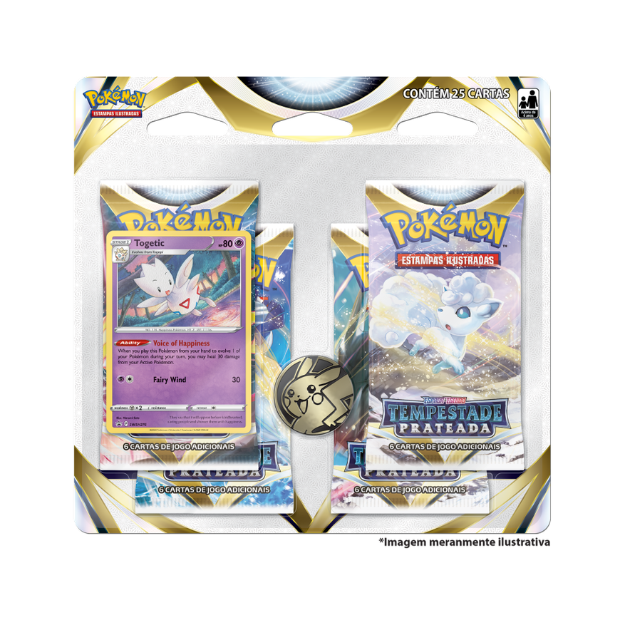 Blister Quádruplo - Espada e Escudo 12 Tempestade Prateada Togetic - Pokémon TCG - MoxLand