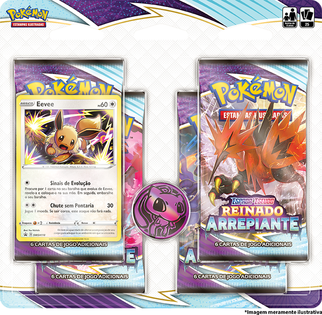 Blister Quádruplo - Espada e Escudo 6 Reinado Arrepiante Eevee - Pokémon TCG - MoxLand