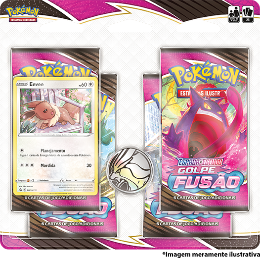 Blister Quádruplo - Espada e Escudo 8 Golpe Fusão Eevee - Pokémon TCG - MoxLand