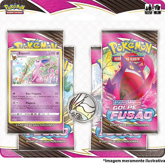 Blister Quádruplo - Espada e Escudo 8 Golpe Fusão Espeon - Pokémon TCG - MoxLand